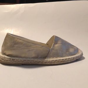 Francesca espadrilles sz 8.5 gold color